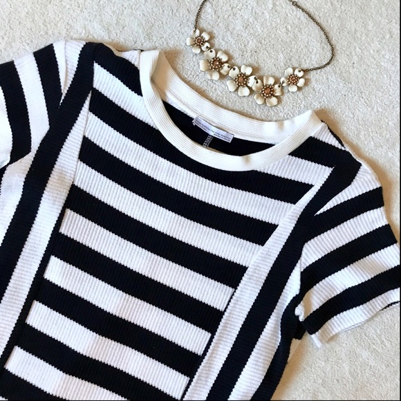 Zara Cotton Striped Dress - Picture 2 of 3